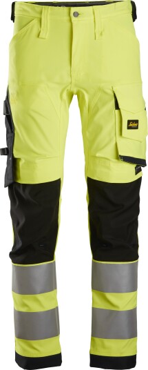 Snickers Workwear 6343 Arbeidsbukse Hi-Viz gul/svart Hi-Viz Gul/Svart, Klær