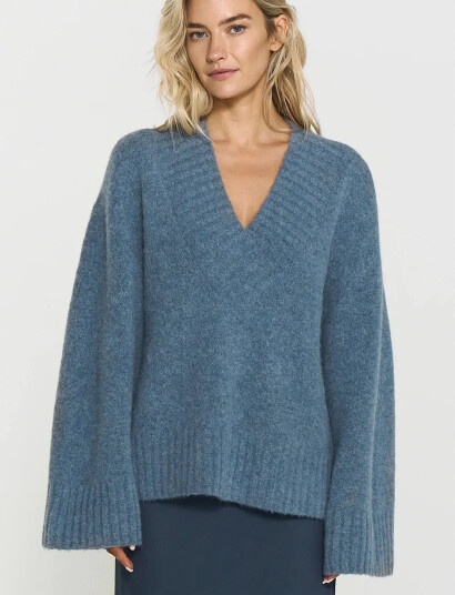 Twist & Tango Saoirse Knitted Sweater - Blue - S