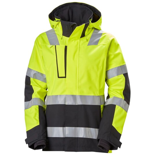 HH Workwear Workwear Helly Hansen Dame Luna Hi Vis Vanntett Skalljakke Gull XXL