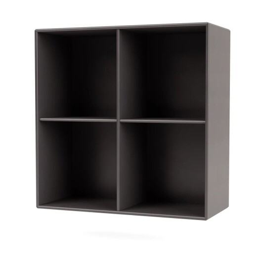 Montana SHOW hylle 69,6x69,6 cm, opphengsskinne 35 Coffee Montana SHOW hylle 69,6x69,6 cm, opphengsskinne 35 Coffee