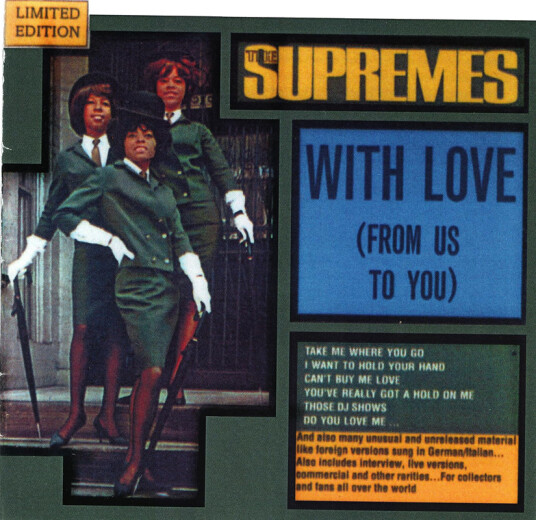 The Supremes With Love (From Us To You): Unreleased Tracks CD