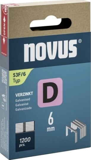 Novus Flate Trådspikring D Typ 53 F 6 Mm 1200 Stk 042 0788 Novus Flate Trådspikring D Typ 53 F 6 Mm 1200 Stk 042 0788