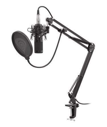 Genesis Radium 300 Dynamisk Kardioid Mikrofon for Podkast - Svart
