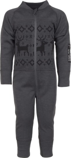 Lindberg Kids' Kåbdalis Merino Overall 74/80, Anthracite Lindberg Kids' Kåbdalis Merino Overall 74/80, Anthracite