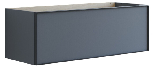 Dansani Inzo Alu ramme Svart Servantskap 1 Skuff B60 120xh40xd44cm Grå Matt / 120cm Dansani Inzo Alu ramme Svart Servantskap 1 Skuff B60 120xh40xd44cm Grå Matt / 120cm