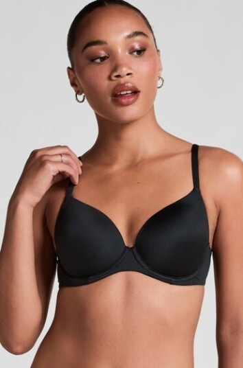 Hunkemöller Vattert bh med bøyle Super Soft Svart