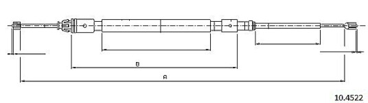 Metzger Tautrekk parkeringsbrems METZGER 10.4522