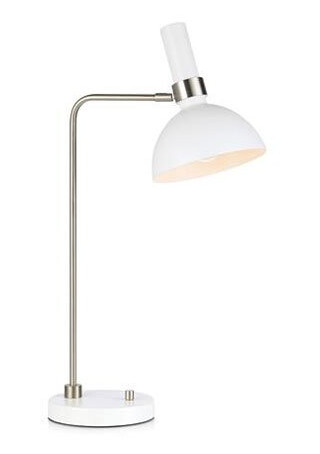 Larry Bordlampe Hvit/Stål