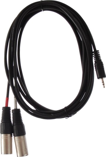 HiEnd 2 × XLR(Hann)-Til-Minijack(Stereo)-Kabel 3 m