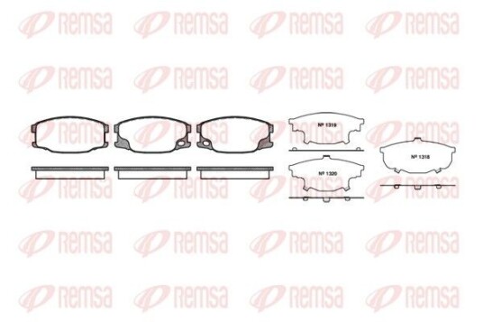 Bremseklosser REMSA 1037.00 Bremseklosser REMSA 1037.00