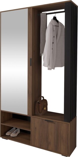 garderobeskap NO_BRAND Garderobe MILO brun -