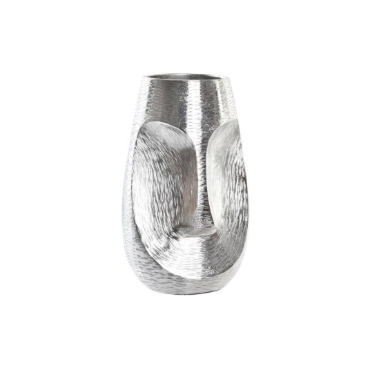 Dkd Home Decor Vase Dkd Home Decor Ansikt Sølv Aluminium Moderne (19 X 19 X 31 Cm)