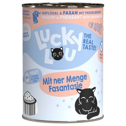 Lucky Lou Voksen 6 X 400 G Fjørfe Og Fasan Lucky Lou Voksen 6 X 400 G Fjørfe Og Fasan