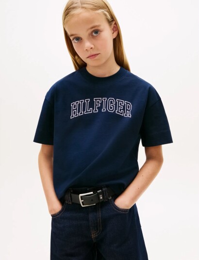 Tommy Hilfiger Varsity Tee Ss Navy 152