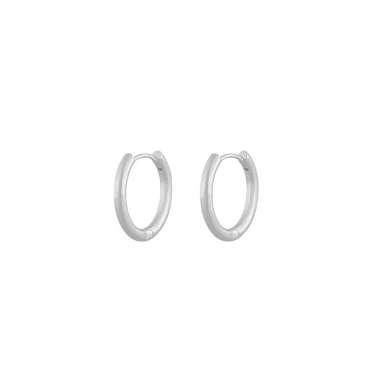 Snö Of Sweden Amsterdam Small Earring Plain Silver 20mm Snö Of Sweden Amsterdam Small Earring Plain Silver 20mm