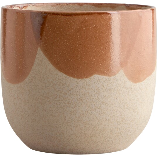 Decotique Nougat Krukke Oransje / Gul / Cream 17,5 cm Decotique Nougat Krukke Oransje / Gul / Cream 17,5 cm
