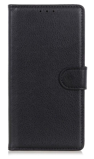 INCOVER iPhone 13 Pro Max PU Litchi Skinn Deksel med Lommebok - Svart