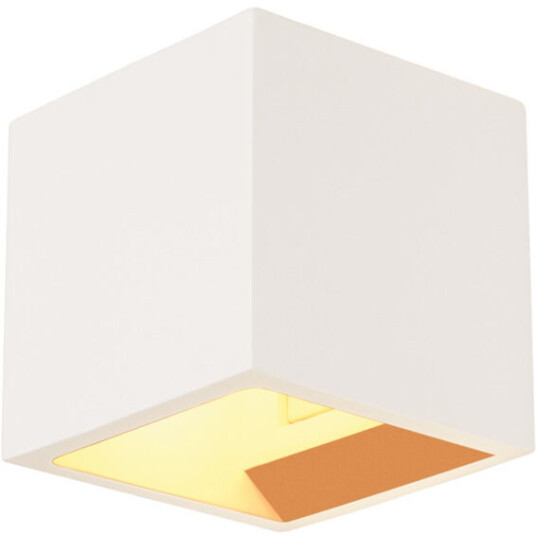 SLV Plastra Cube Vegglampe Gips Hvit - 90548 SLV Plastra Cube Vegglampe Gips Hvit - 90548