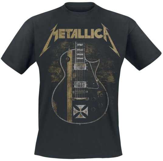 Metallica T-skjorte Hetfield Iron Cross Guitar S til 5XL Herrer svart Metallica T-skjorte Hetfield Iron Cross Guitar S til 5XL Herrer svart