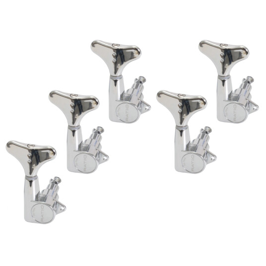 Graph Tech PRB-5500-C0 Ratio Bass Machine Heads 5-in-Line Left Chrome