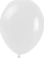 Pastellballonger hvit 25 cm 100 stk.