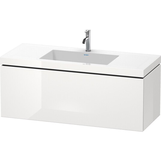 Duravit L-Cube Servantskap m/1 skuff 1200x500x480 mm Hvit Høyglans Lakk