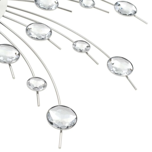 vidaXL Veggklokke med kvartsurverk 50 cm moderne design