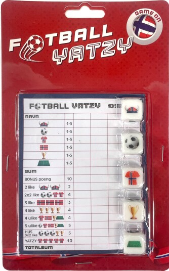 Yatzy fotball med 5 terninger