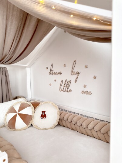 lis wycina Dream Big Little One Veggdekorasjon