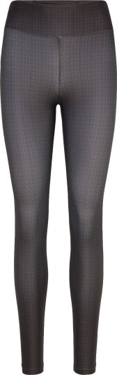 Röhnisch Printed High Waist Tights TYPOGRAPHIC BROWN XL