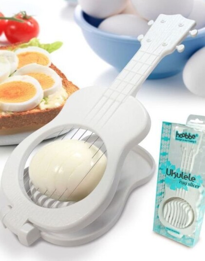 Gifts Tomorrow Hvit Eggdeler Formet som Ukulele Gitar