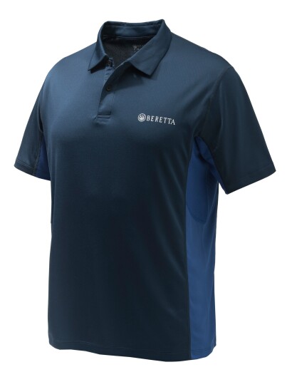 Beretta Unisex Flash Tech Polo Blue Total Eclipse S, Blue Total Eclipse Beretta Unisex Flash Tech Polo Blue Total Eclipse S, Blue Total Eclipse