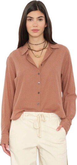 Xirena Bowie shirt M brun dame