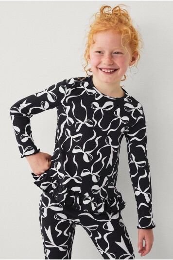 Ellos Collection Topp med volang Svart