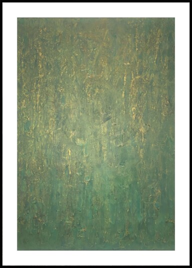 Verdant Gold Shimmer Plakat / 40x50