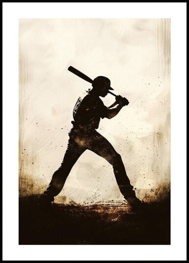 Baseball Player Plakat Plakat / 70x100cm