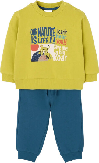 Boboli Set Fleece For Boy  Bci   Green   80
