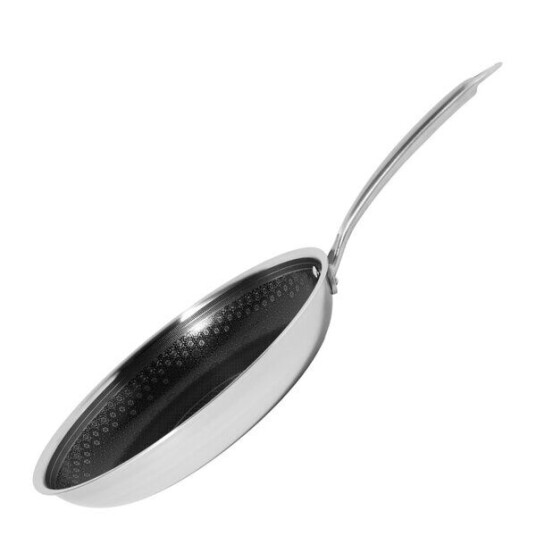 Anders Petter - Signerat stekepanne strukturert ståloverflate 28 cm rustfritt stål