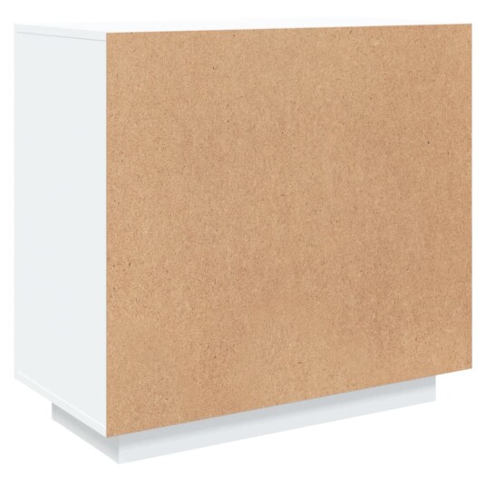 vidaXL Skjenk hvit 80x40x75 cm konstruert tre