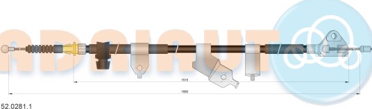 Tautrekk håndbremse ADRIAUTO 52.0281.1