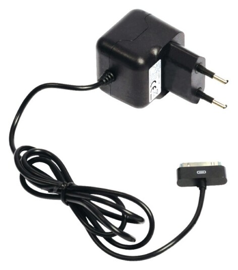 Valueline Vegg Lader 1-Utgang 2.1 A 2.1 A Apple 30 Pin Sort