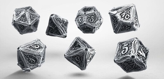 Call of Cthulhu Poly Metal (7) Terningsett, Call of Cthulhu RPG - Rollespill fra Outland Call of Cthulhu Poly Metal (7) Terningsett, Call of Cthulhu RPG - Rollespill fra Outland