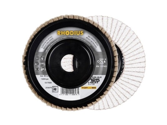 Rhodius 210475 Lga Alu Lamelslibeskive Diameter 125 Mm Borings Diameter 22.23 Mm Kornstørrelse 40 Ne Metaller 1 Stk Rhodius 210475 Lga Alu Lamelslibeskive Diameter 125 Mm Borings Diameter 22.23 Mm Kornstørrelse 40 Ne Metaller 1 Stk