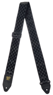 Ernie Ball Svart Checkers Jacquard Strap