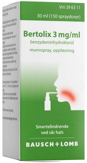 Bertolix Munnspray 3mg/ml, 30 ml
