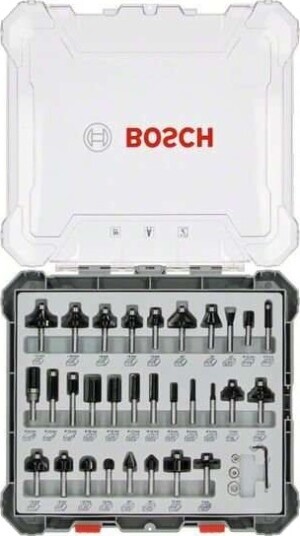 Bosch 30 Deler Fresejernsett med 6 Mm Skaft for Stål - Høy Kvalitet Bosch 30 Deler Fresejernsett med 6 Mm Skaft for Stål - Høy Kvalitet