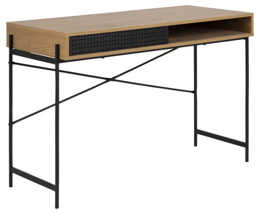 Nordform Angus skrivebord med 1 skyvedør eik dekor. 1755975-01-0 1681688-01-0