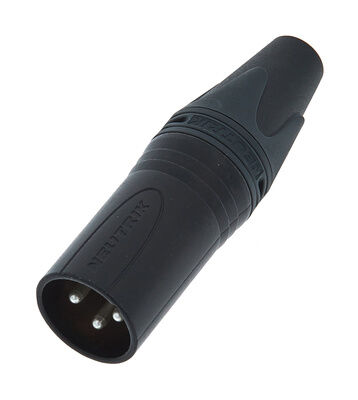 Neutrik NC3MXX XLR Mono Adapter Svart 3-Pole Han-Kontakt