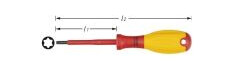 Hazet HAZET VDE Torx-skruetrækker Størrelse T 20 Klinge-længde: 80 mm Hazet HAZET VDE Torx-skruetrækker Størrelse T 20 Klinge-længde: 80 mm