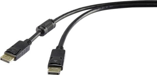 Renkforce Rf-4212204, 3 M, Displayport, Displayport, Hankjønn, Hankjønn, 3840 X 2160 Piksler
